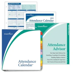ComplyRight 2025 Attendance Calendar Set, 200 Forms/Pack (A1411W16PK200)