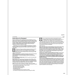ComplyRight 2024 1095-B Tax Form, 1-Part, White/Black, 500/Pack (1095B500)