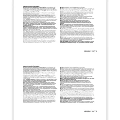 ComplyRight 2024 1099-MISC Tax Form, 1-Part, 2-Up, Recipient Copy B, 50/Pack (511150)