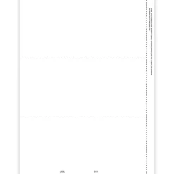 ComplyRight 2024 1099-MISC Tax Form, 1-Part, 3-Up, Recipient Blank, 50/Pack (517350)