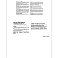 ComplyRight 2024 1099-MISC Tax Form, 1-Part, 3-Up, Recipient Blank, 50/Pack (517350)