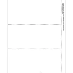 ComplyRight 2024 1099-NEC Tax Form, 1-Part, 3-Up, Copy B, 100/Pack (NEC5159)