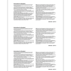 ComplyRight 2024 1099-NEC Tax Form, 1-Part, 3-Up, Copy B, 100/Pack (NEC5159)