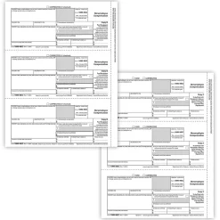 ComplyRight 2024 1099-NEC Tax Form Recipient Copy Only, 3-Part, 3-Up, Copy B, C/2, 50/Pack (NEC6113)