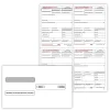 ComplyRight 2024 W-2 Tax Form Envelopes/Recipient Copy Only, 1-Part, 4-Up, Copy B, C, 2 and 2 combined, 25/Pack (5205E25)