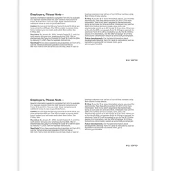 ComplyRight 2024 W-2 Tax Form, 1-Part, 2-Up, Employer Copy D, 50/Pack (520450)