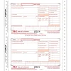 ComplyRight 2024 W-2 Tax Form, 6-Part, 2-Up, Employer Copy A, 1/D, B, C, 2, 1/D, 25/Pack (9811625)