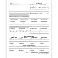 ComplyRight 2024 W-2C Tax Form, 1-Part, Copy 2/C, 50/Pack (531650)