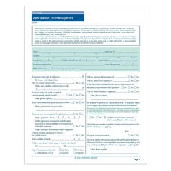 ComplyRightâ„¢ Alaska Job Application, Pack of 50 (A2179AK)
