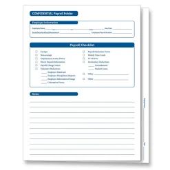 ComplyRight™ Confidential Employee Payroll Records Folder, Pack of 25 (A2317)