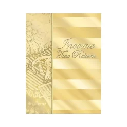 ComplyRight Income Tax Return Presentation Folder, Gold, 50/Pack (GSF10)