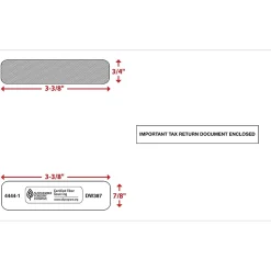 ComplyRight Moistenable Glue Security Tinted Double-Window Tax Envelopes, 5 5/8