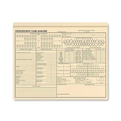 ComplyRight Orthodontic Case Analysis File, 9.5" x 11.75", 25 Folders/Pack (A1048)