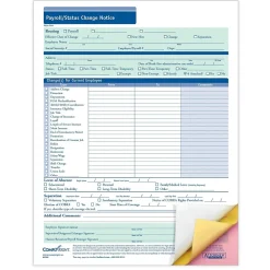 ComplyRight 3-Part Payroll Status Change Notice, Pack of 50 (A2168)