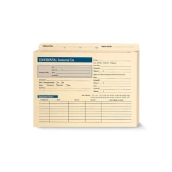 ComplyRight 1-Part Personnel Folder, 25/Pack (A222)