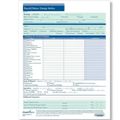 ComplyRight Payroll Status Change Notice, Pack of 50 (A2172)