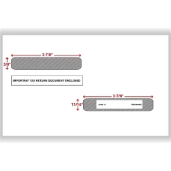 ComplyRight Self Seal 1099-R Tax Double-Window Envelope, 5.63