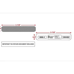 ComplyRight Self Seal Security Tinted Double-Window Tax Envelopes, 5 5/8