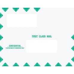 ComplyRight Self-Seal Tax Envelope, 10" x 13", White/Green, 50/Pack (PEB02)