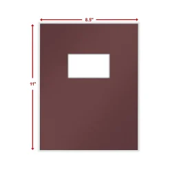ComplyRight Single-Window Tax Presentation Folder, Burgundy, 50/Pack (PBW24)