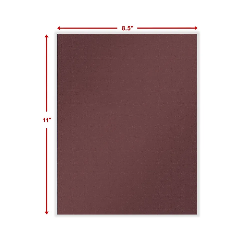 ComplyRight Single-Window Tax Presentation Folder, Burgundy, 50/Pack (PBW24)