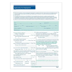 ComplyRightâ„¢ 50-State Job Application (Long Form), Pack of 50 (A0019)