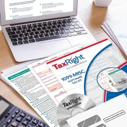 ComplyRight TaxRight 2024 1099-MISC Tax Form Tax Forms, Envelopes, TipSheet & Software, 4-Part, 10/Pack (SC6103ES10)