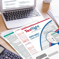 ComplyRight TaxRight 2024 1099-MISC Tax Form Tax Form Set with Envelopes, 4-Part, 25/Pack (SC6103E25)