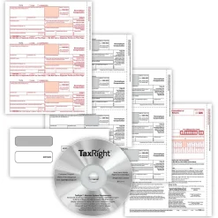 ComplyRight TaxRight 2024 1099-NEC Tax Form Tax Forms, Envelopes, TipSheet & Software, 4-Part, 25/Pack (NECSC6103ES25)