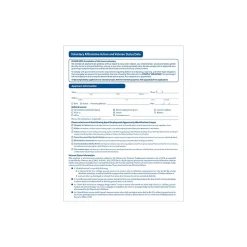 ComplyRight Voluntary Affirmative Action and Veteran Status Data Form, 25/Pack (A0111PK25)