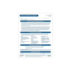 ComplyRight Voluntary Self-Identification of Disability Form, 25/Pack (A0109PK25)