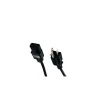 Comprehensive® 1' IEC 60320 C13 to NEMA 5-15P Standard Power Cord, Black
