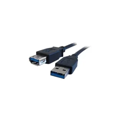 Comprehensive 15' USB 3.0 Male to Female Data Transfer Cable, Black (USB3-AA-MF-15ST)