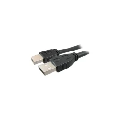 Comprehensive 50' USB 2.0 Male to Male Data Transfer Cable, Black