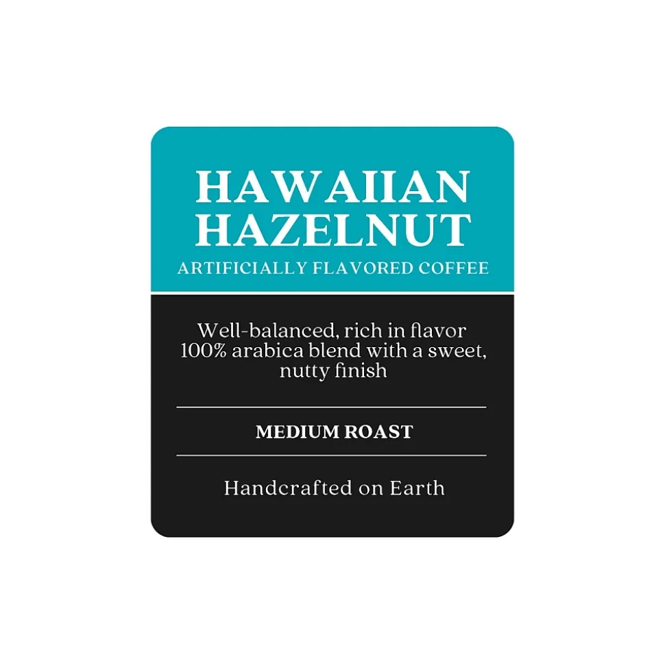 Copper Moon Hawaiian Hazelnut Beans Coffee, Medium Roast, 32 oz. (260286)
