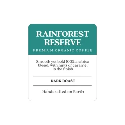Copper Moon Rainforest Reserve Organic Caramel Beans Coffee, Dark Roast, 32 oz. (260158 - BAG)
