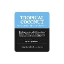 Copper Moon Tropical Coconut Hazelnut Ground Coffee, Medium Roast, 12 oz. (210145)