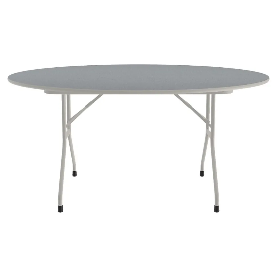 Correll Folding Table, 62" Dia., Gray (CF60TF-15)