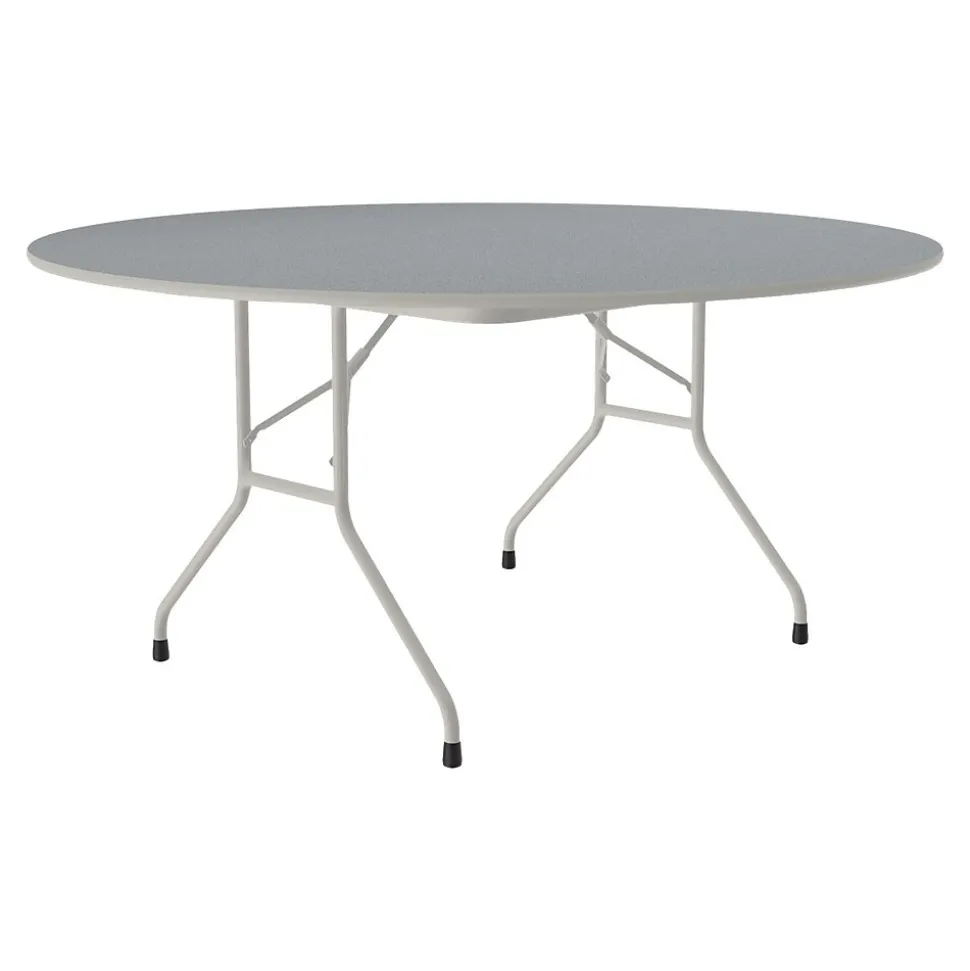 Correll Folding Table, 62" Dia., Gray (CF60TF-15)