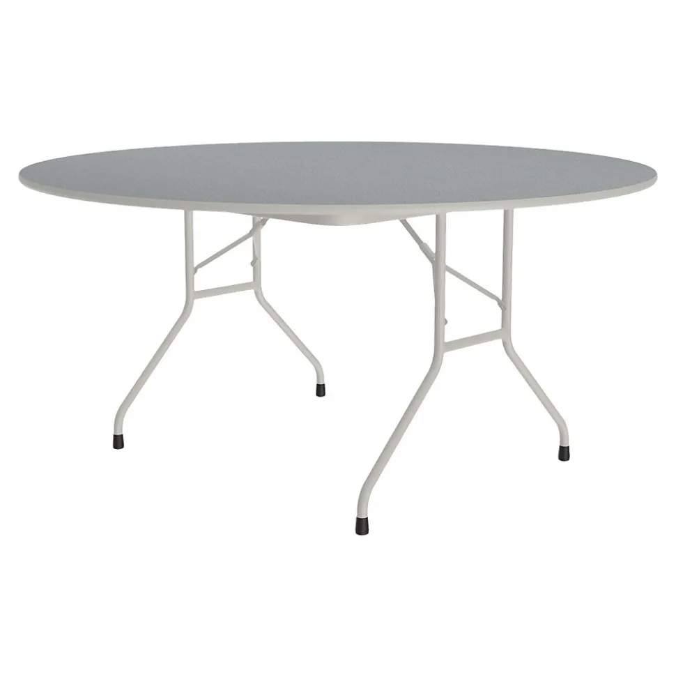 Correll Folding Table, 62" Dia., Gray (CF60TF-15)
