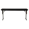 Correll Folding Table, 96" x 18", Black Granite/Black (SP1896TF-07)