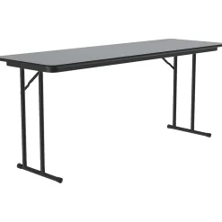 Correll Folding Table, 60" x 24", Gray Granite/Dove Gray (ST2460TF-15)