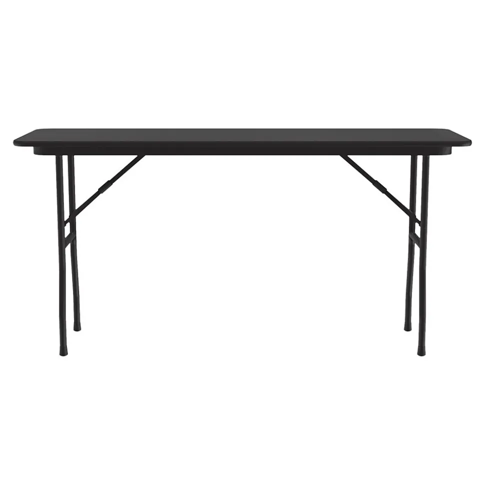 Correll Folding Table, 72" x 18", Black (CF1872TF-07)