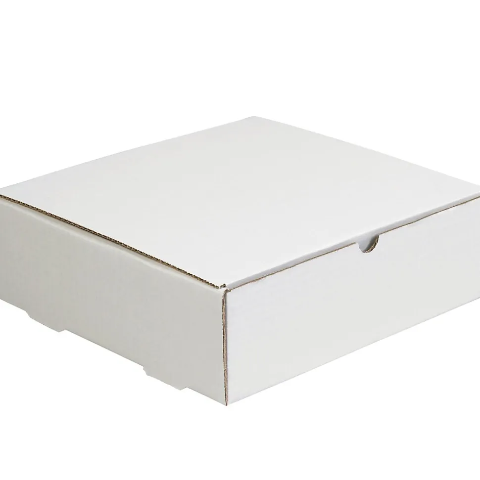 Corrugated Mailers, 9" x 9" x 4", White, 50/Bundle (M994)