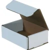 Corrugated Mailers, 6" x 5" x 2", White, 50/Bundle (M652)