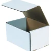 Corrugated Mailers, 7" x 6" x 3", White, 50/Bundle (M763)