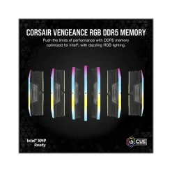 Corsair VENGEANCE RGB 32GB (2 x 16GB) DDR5 DIMM 288-pin Gaming DRAM Memory Kit (CMH32GX5M2B6000C40)