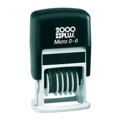Cosco 2000 Plus Self-Inking Number Stamp, Black (010132)