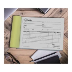 Cosco Artistic 2-Part Carbonless Invoices, 5.4