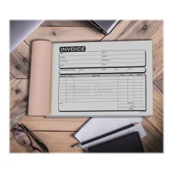 Cosco Business 3-Part Carbonless Invoices, 5.4